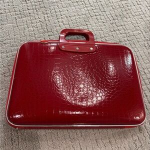 Red Crocodile Laptop Bag